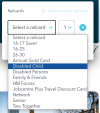 Illustration of missing railcard in list