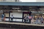 Screenshot from Jago Hazzard's Barking Riverside video showing NSE nameboard at Barking