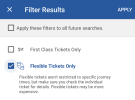 flexible filter allows only snowing flexible tickets 