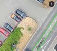 Surrey-Greater London border bisecting Kingston Rd and crossing the post location