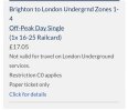 TrainSplit offers a Brighton to London Underground Zones 1-4 ticket routed NOT UNDERGROUND. TrainSplit offers a Brighton to London Underground Zones 1-4 ticket routed NOT UNDERGROUND.