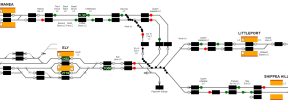 signalling diagram showing a route being possible between manea/norwich not via ely