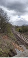 Looking East as 1200 arrival approaches New Mills - just passing signal West of affected area.jpg