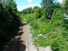 100_0592 View N from overbridge N of Penarth stn - alleged site of an additional arrival platf...JPG