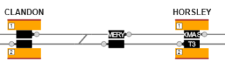 Traksy screenshot with two blocks showing MERY and XMAS