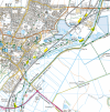 Map highlighting viewing points around Ely Map highlighting viewing points around Ely