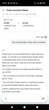 Good nevws! You can travel before 10am with your ticket. Your ticket is an Anytime Day Single, which is a flexible ticket with no time restrictions on when you can travel. Here are some key details about your ticket: - It's valid for travel on the date specified (Mon 9 Jun 2025). - You can travel at any time on that day, including before 1Oam. - You can start, break, resume, or end your journey at any intermediate station along the route. Is there anything else you'd like to know about your ticket or journey?