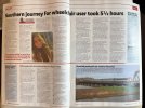 Photo of magazine article from February 2024, headline Southern journey for wheelchair user took 5½ hours, article by Paul Clifton.