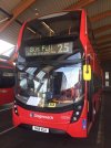 Kim Rennie (Facebook, Londoner) posted a picture of Stagecoach's 11034 on the 25, able to display a Bus Full sign in it's Hanover LED blindset.