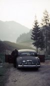 0003 My Jaguar PKJ957 in Austria, early morning before setting off into Yugoslavia.jpg