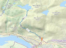 Rough map of the route cribbed from elsewhere. This is the path from Kilpatrick to Loch Humphrey