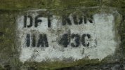 109. Bridge abutment mark at Titley Junction.JPG