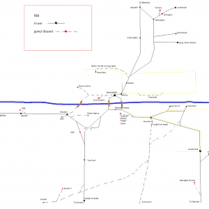 Tyneside rail map