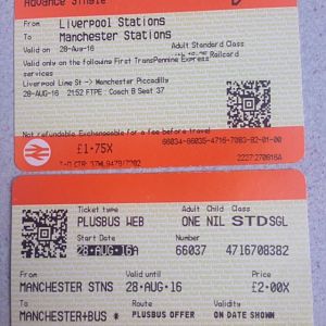Stations visited, tickets etc