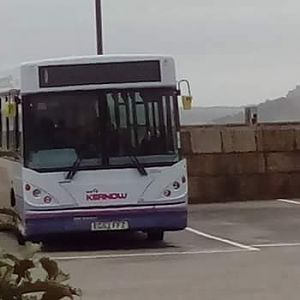 First Kernow buses at Penzance between 11:30 and 13:45