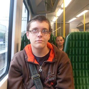 Me on a 350 somewhere near Watford Junction