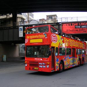 Double deck open top bus in Sydney.