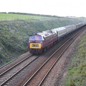 D1015 bringing up the rear of the special train