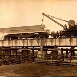 Construction River Aire bridge 1846