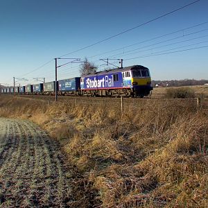 2010 Mar 08 - Class 92017 'Bart The Engine' @ Daresbury, Cheshire