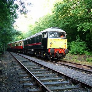 47715 Hauls A Newly Re-painted Coach Into The loops For Storage