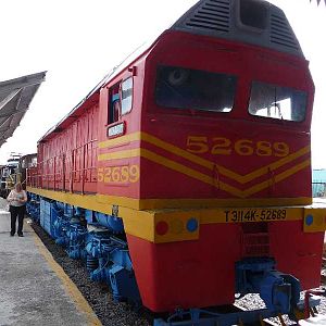 Soviet diesel in the Havana Railway Museum