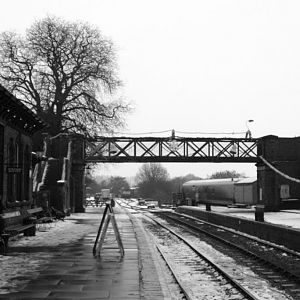 Black and white view of ashby/leicester direction