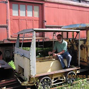 Me on board a Plymouth JLB Type 2  18 ton switcher.