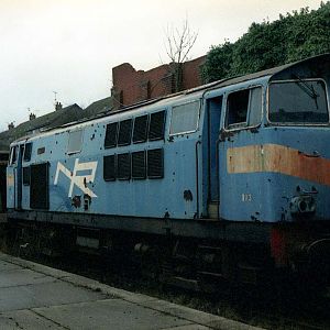 103 Ballymeana 11 1993
Awaiting the cuters torch along with 224, and Cravens ballast wagons