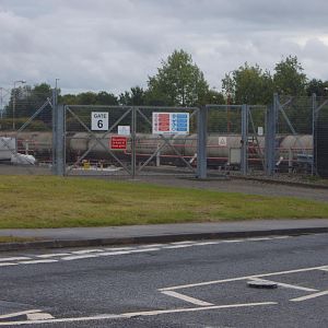 EWS oil tanks stand in the yard at Jarrow, having just arrived from Lindsey.