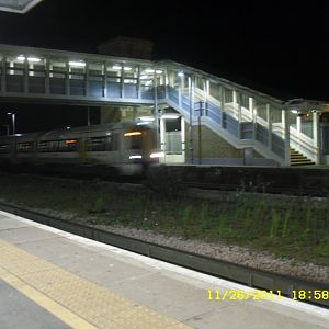 Class 375-821 arriving with speed from Charring X