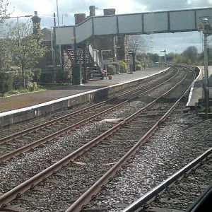 Helsby Station, travelling on train from Ellesmere Port to Warrington BQ