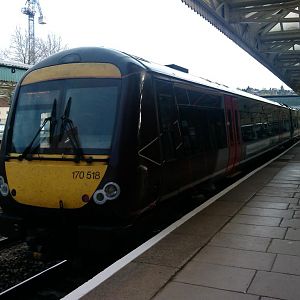 Cross Country Class 170 170518 at Newport, 06.05.2013