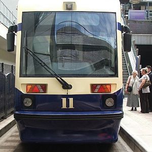 Tram 11 Head On at BSH for the ceremony 23/08/2013