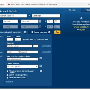 London Connection Time   Search