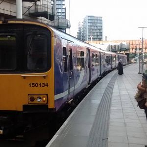 150134 (three coach) at MCV on 8 July 2015