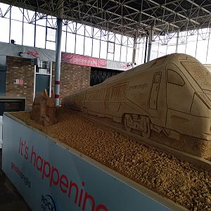 FLIRT Sand Sculpture at Great Yarmouth