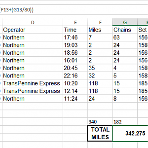 MilesandChains Excel