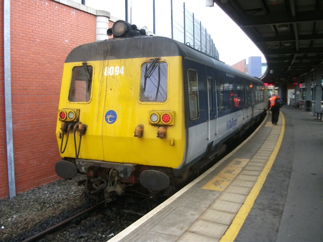 #14: Leaving the Best 'til Last, Part 1: NIR Thumper unit 8094 at Belfast Central, having finally made its appearance, conveniently for my last return