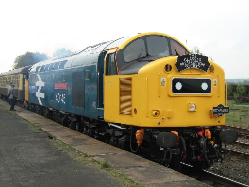40145 at Hellifield - 25/04/2009 - Settle and Carlisle Explorer