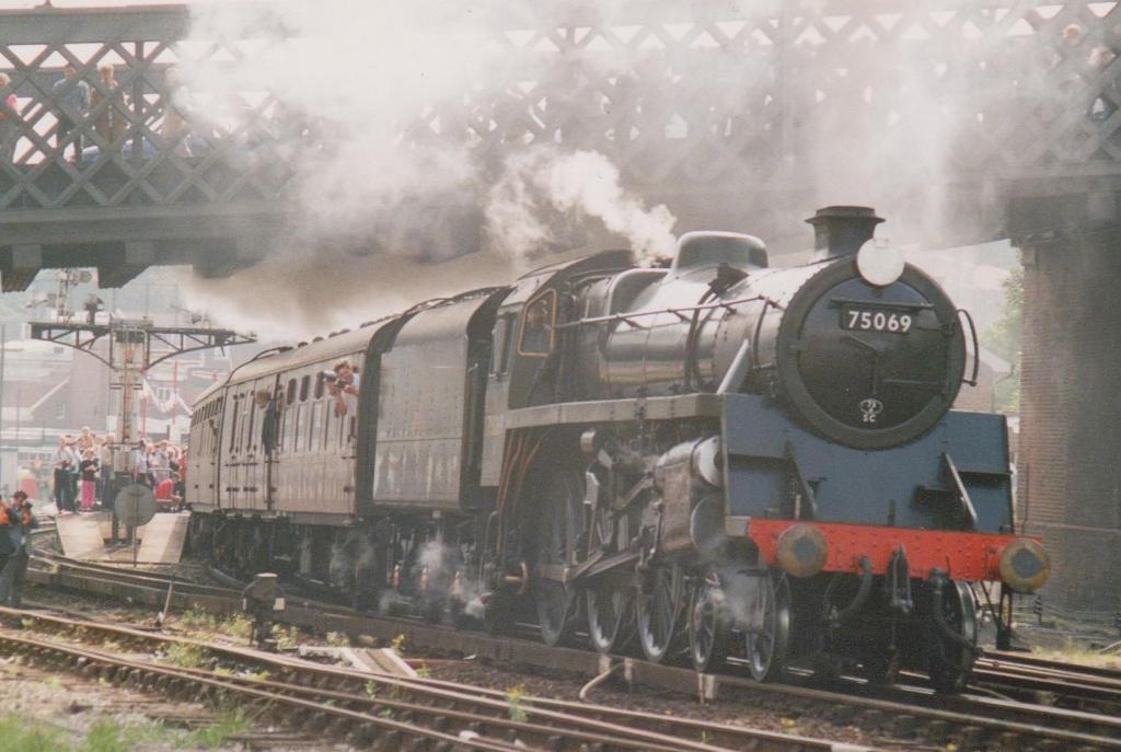 A memorable day back in June 92 when a steam service ran all day between Hastings and Ashford. This is a lively departure from Hastings.