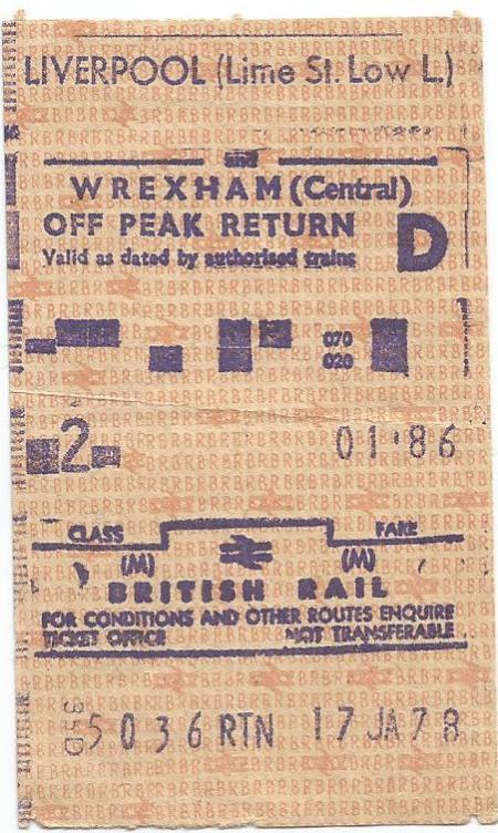 Liverpool (Lime Street Low Level) to Wrexham