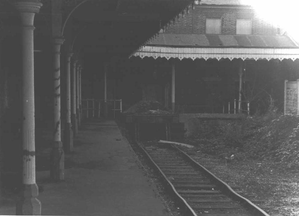 Staines West Station after Closure 1981