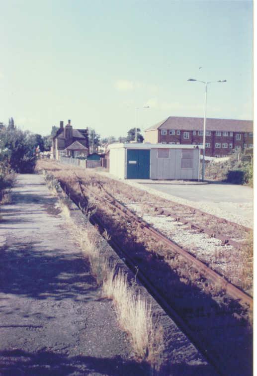 Towards Colnbrook Level Crossing 1986