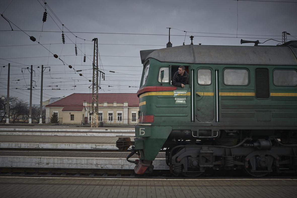 As well as evacuating refugees, trains have been used to deliver aid to parts of the country under Russian attack
