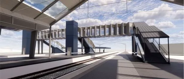 An artist's impression of the upgrades to Huddersfield Train Station.