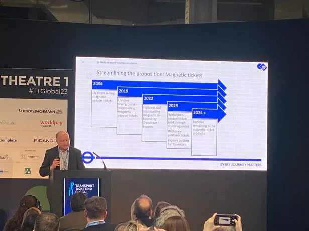 TfL payments boss Andrew Anderson shared the revised timeline for the withdrawal of paper (aka magnetic) tickets at TTG