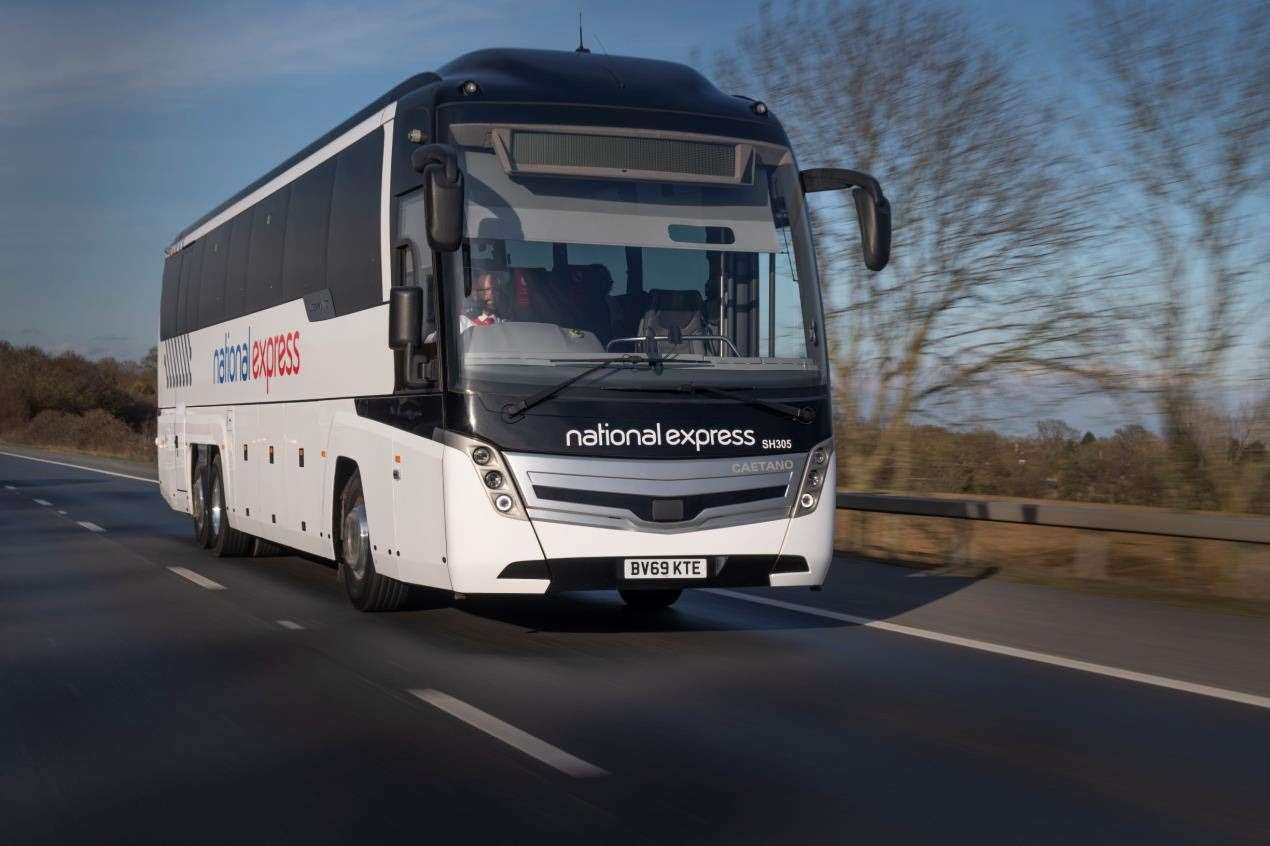 The new National Express service is now operating between Kent and Stansted